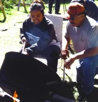 Wild Rice Camp_April Lindala and Charlie Fox
