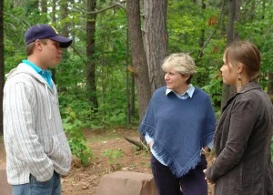Jan Schultz USFS with NMU students, Levi and Leora Tadgerson